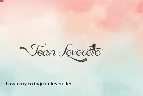 Joan Leverette