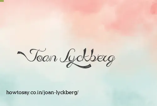 Joan Lyckberg