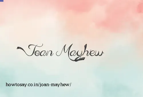 Joan Mayhew