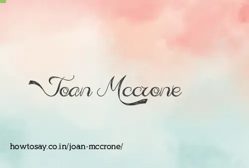 Joan Mccrone