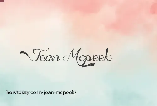 Joan Mcpeek