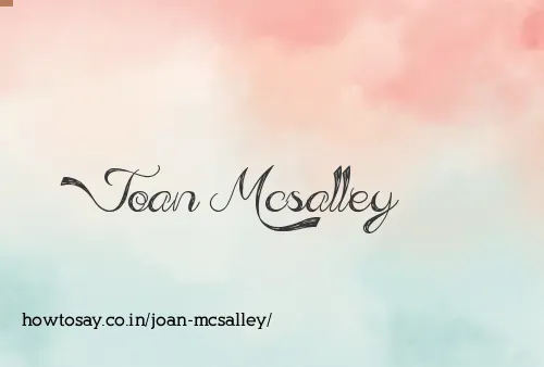 Joan Mcsalley