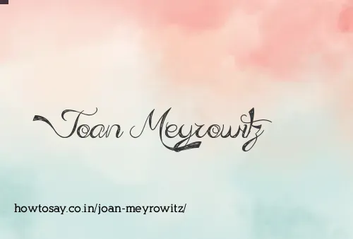 Joan Meyrowitz