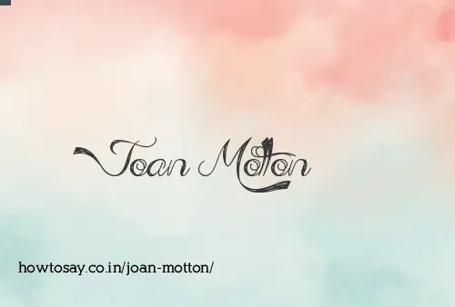 Joan Motton