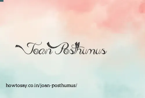 Joan Posthumus