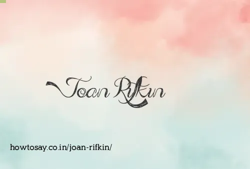 Joan Rifkin
