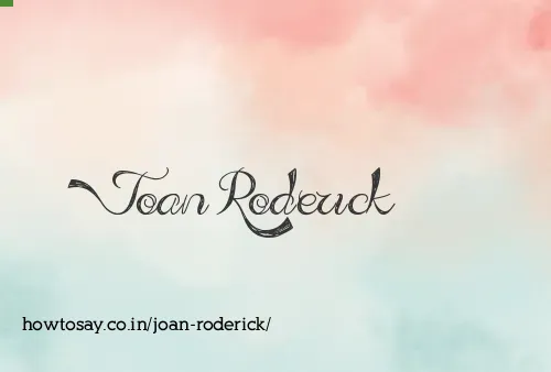 Joan Roderick