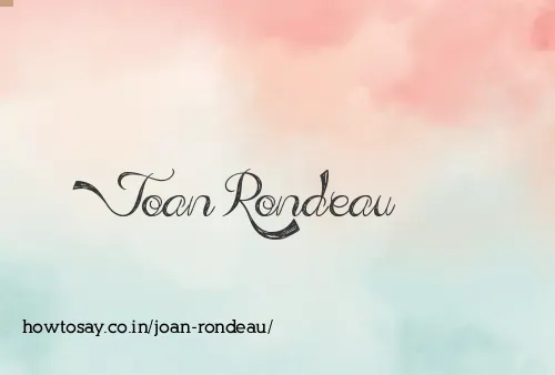 Joan Rondeau