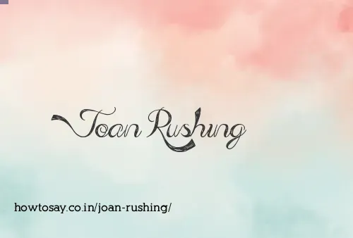 Joan Rushing