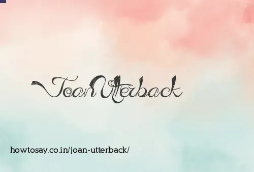 Joan Utterback