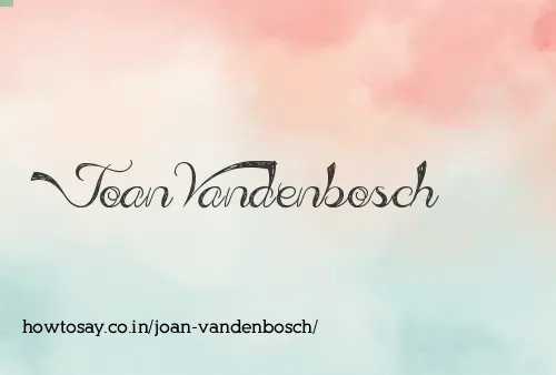 Joan Vandenbosch