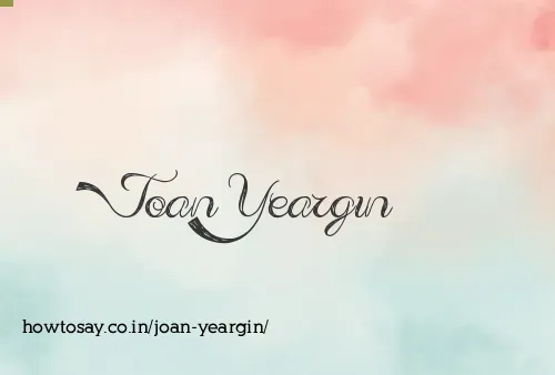 Joan Yeargin