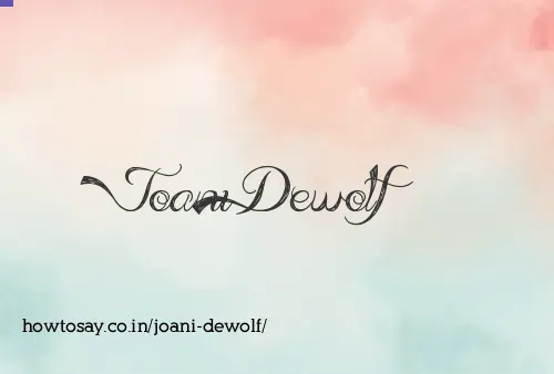 Joani Dewolf
