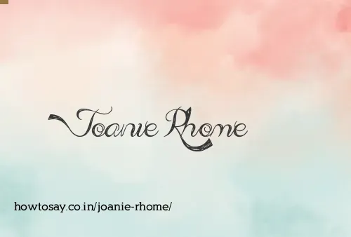 Joanie Rhome