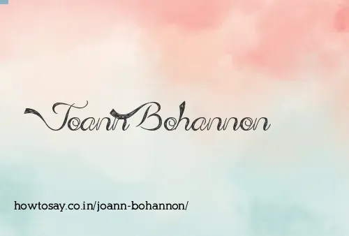 Joann Bohannon
