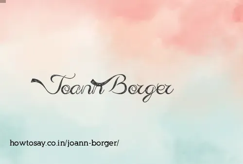 Joann Borger