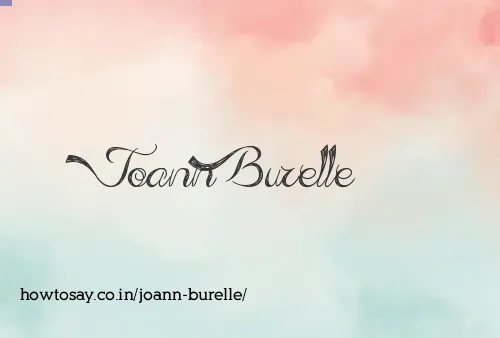 Joann Burelle