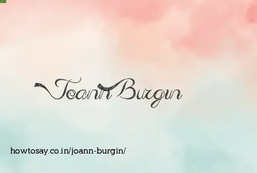 Joann Burgin