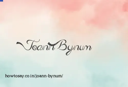 Joann Bynum