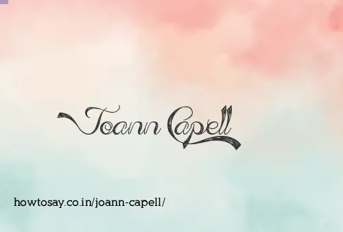 Joann Capell