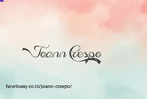 Joann Crespo