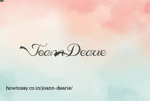 Joann Dearie