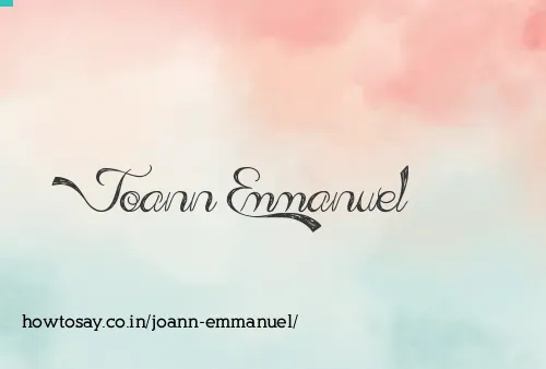 Joann Emmanuel