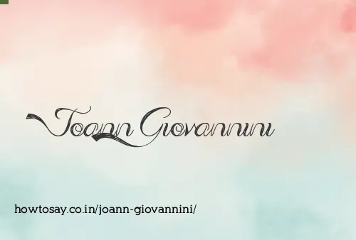 Joann Giovannini