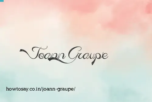 Joann Graupe