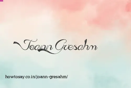 Joann Gresahm