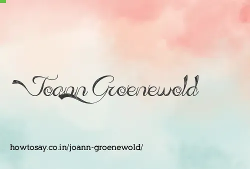 Joann Groenewold