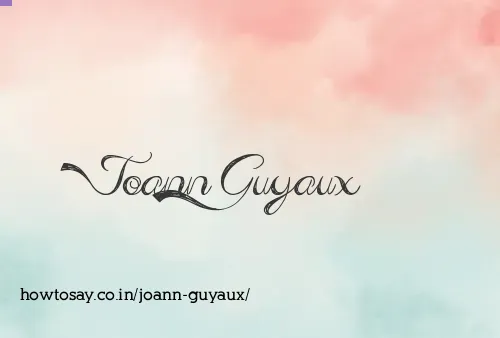 Joann Guyaux
