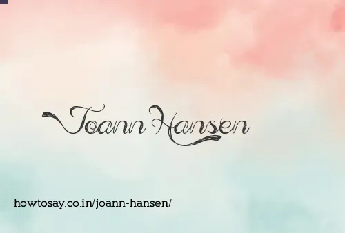 Joann Hansen