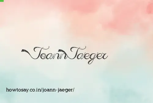 Joann Jaeger