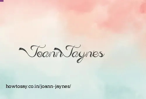 Joann Jaynes