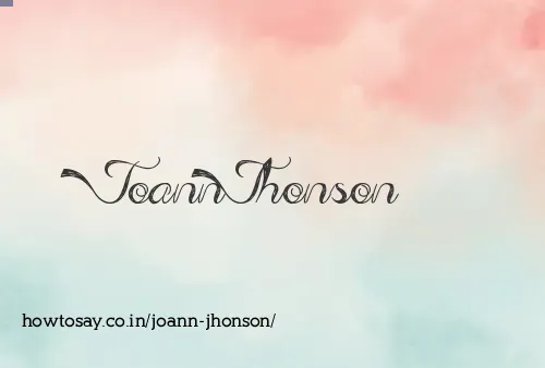 Joann Jhonson