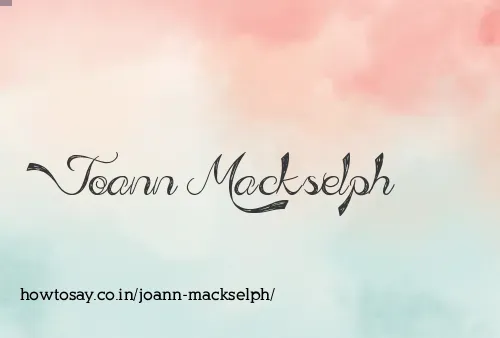 Joann Mackselph