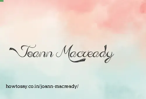 Joann Macready