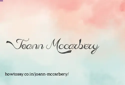 Joann Mccarbery