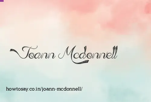 Joann Mcdonnell