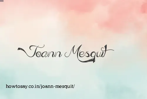 Joann Mesquit