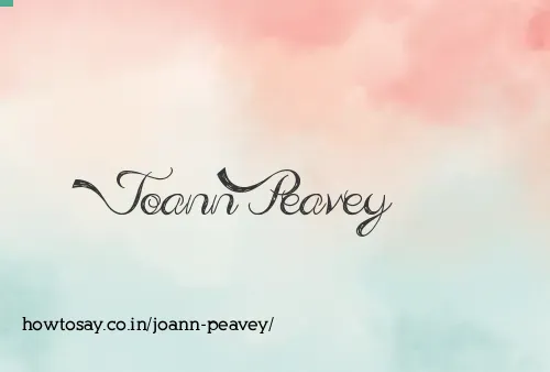 Joann Peavey