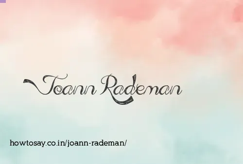 Joann Rademan
