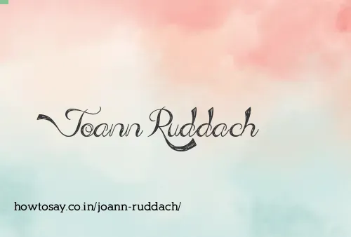 Joann Ruddach
