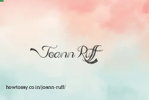 Joann Ruff