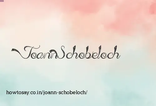 Joann Schobeloch