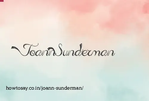 Joann Sunderman