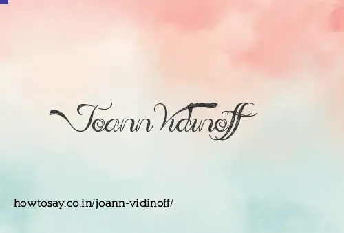 Joann Vidinoff