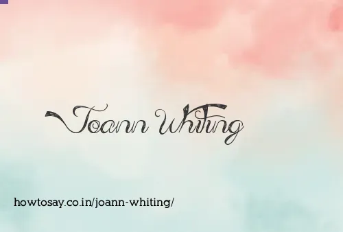 Joann Whiting