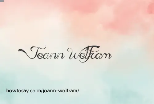 Joann Wolfram